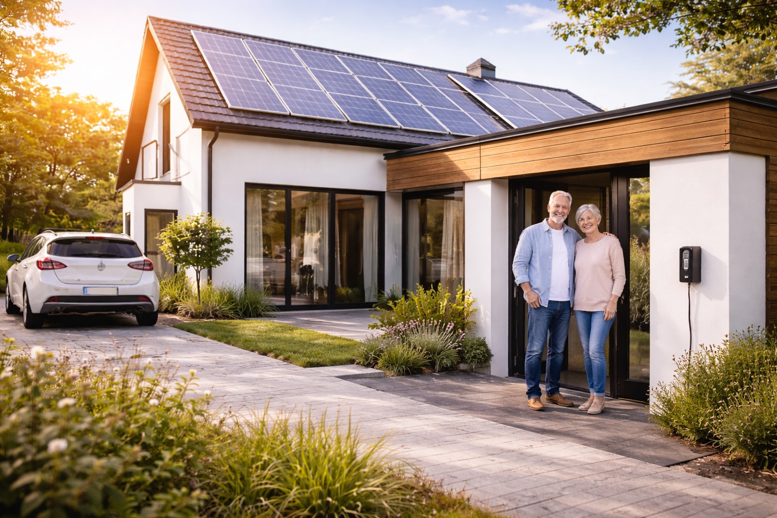 Familie nutzt digitale Energieberatung