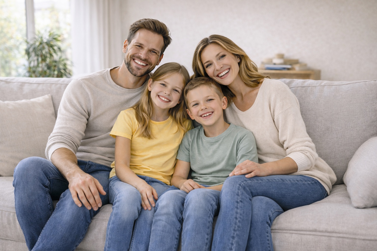 Familie nutzt die Förderung für ihr Haus